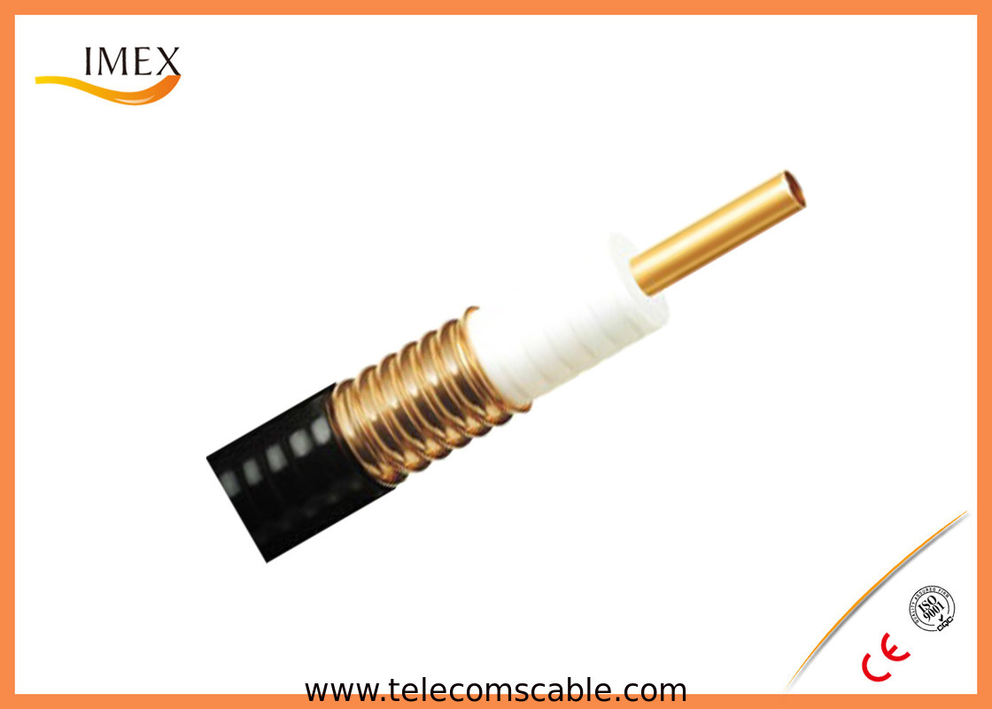 RF Foam Dielectric Coaxial Cable 50 Ohm Annular Corrugated Copper Tube