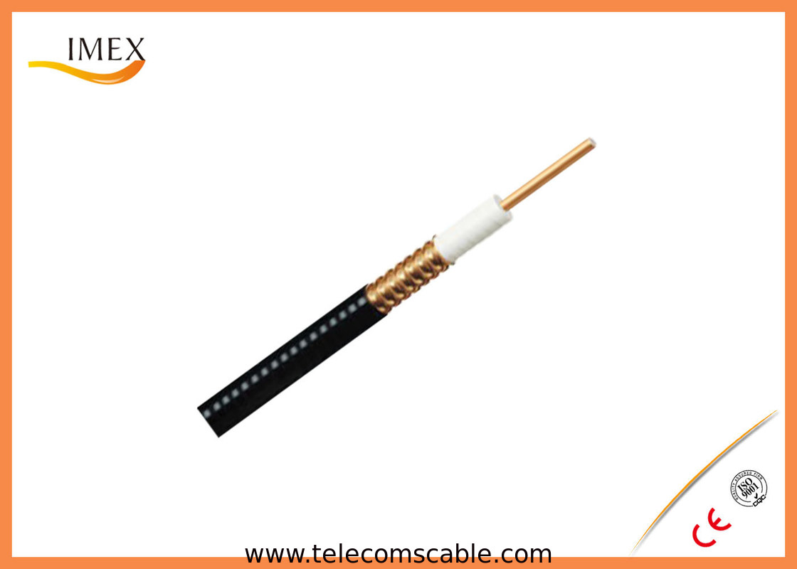 Low Loss RF Coaxial Cable Foam Dielectric 8.8GHz 76 pF / m Capacitance