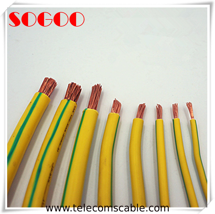 12 Awg Dia Bare Copper Ground Wire Cable 16mm2 10mm2 Green Yellow Color
