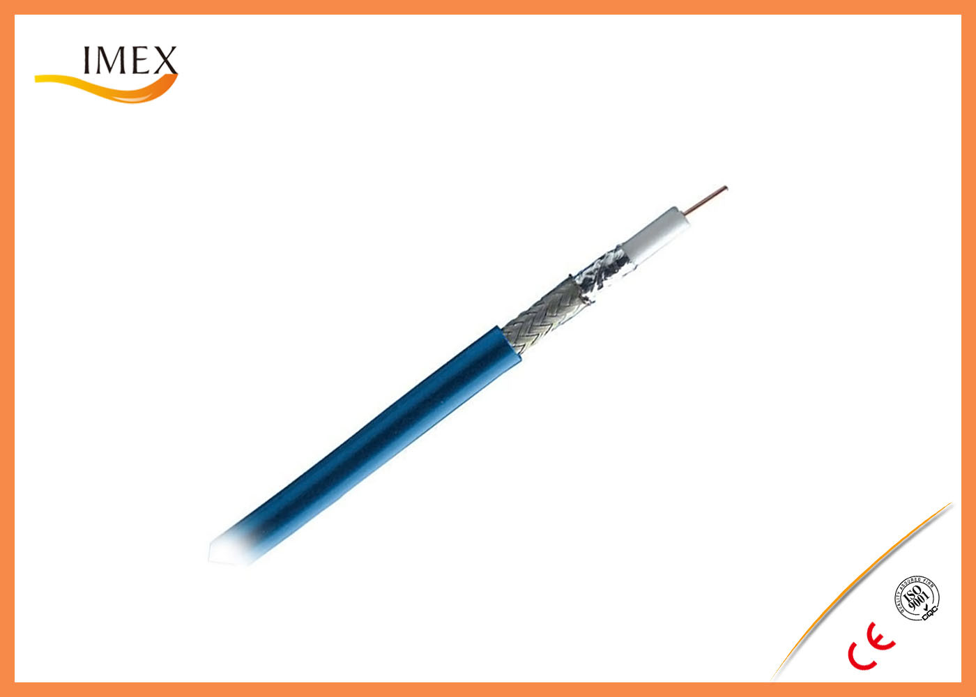 Corrosion Resistance RG Coaxial Cable Braided Copper Wire With PTEF