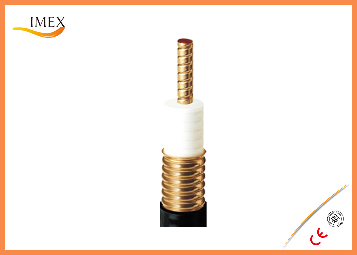 Wire Railway Annular RF Feeder Cable Broadband Type 2.75GHz Corrugated