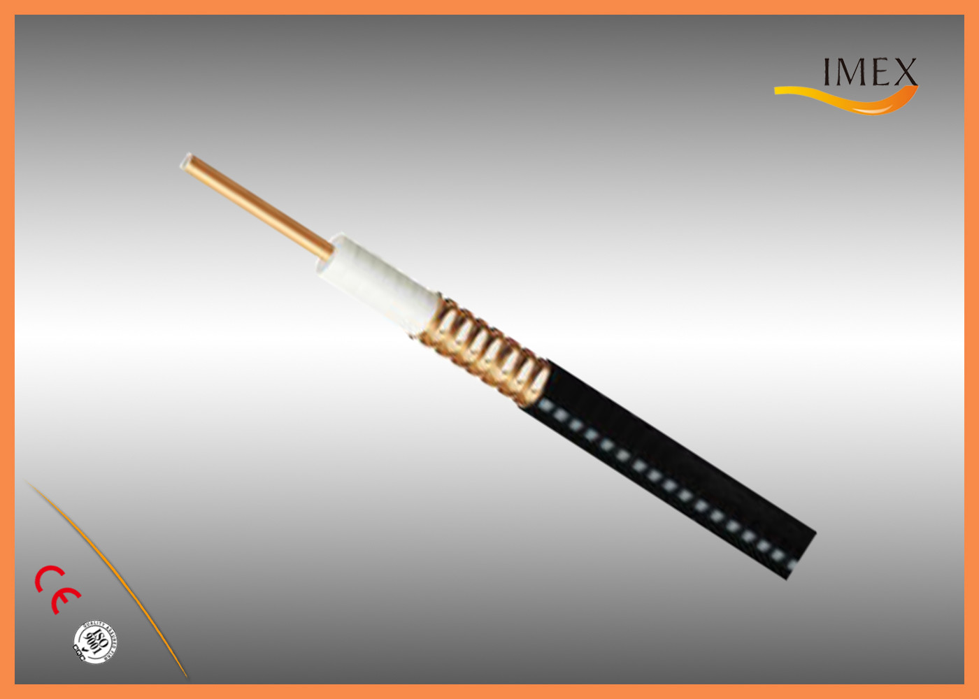 Coupling Mode Leaky Feeder Cable , Subway 50 Ohm Low Loss Coaxial Cable