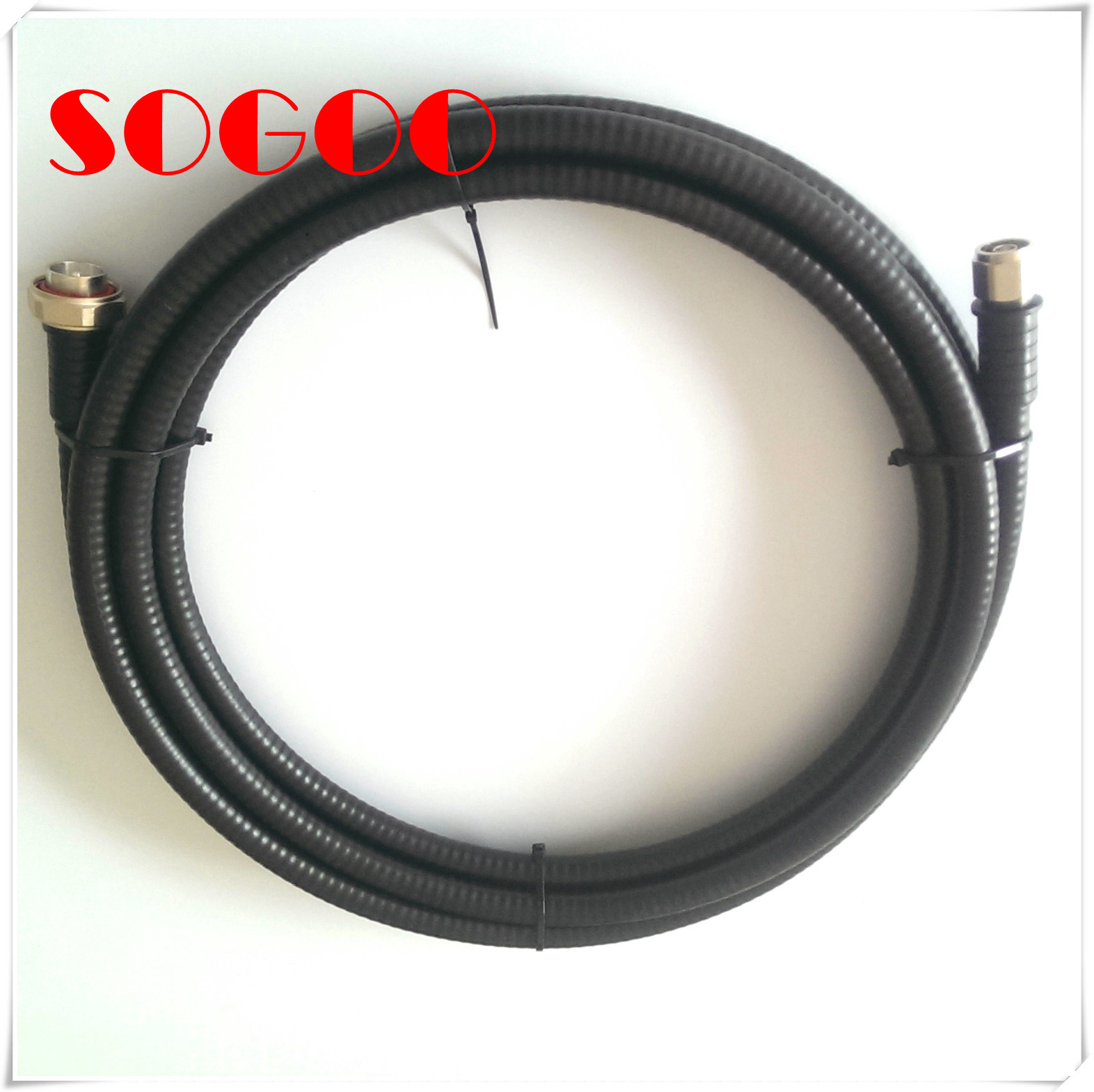7 / 8"Coaxial Rf Cable Assemblies 50 Ohm Ring Corrugated Copper Outer