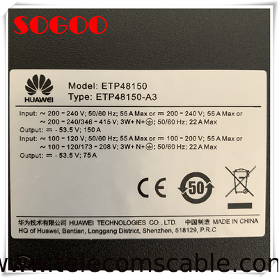 Huawei ETP48150 Integrated Embedded Power System AC 48V 150A Rack-Mounted ETP48150-A3 subrack