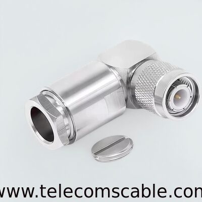 TNC Male Right Angle Connector For LMR400 / RG8U Cable | 90 Degree RF Coaxial Connector