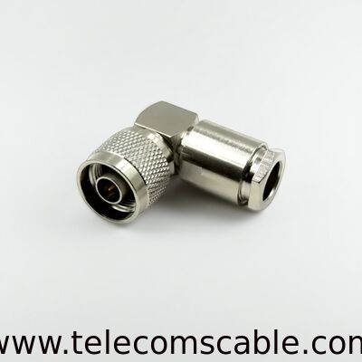N Male right angle Connector for RG8U/LMR400 | Right Angle RF Coaxial Connector