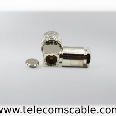 N Male right angle Connector for RG8U/LMR400 | Right Angle RF Coaxial Connector