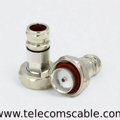 7/16 DIN Male Connector for 1/2 inch super-flex feeder cable | RF Coaxial Connector