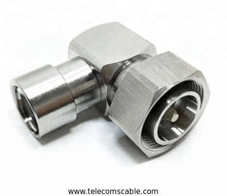 1/2 Feeder Cable Connector 4.3/10 L20 Mini Din Male Plug Right Angle Type