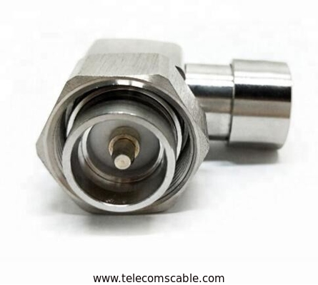 1/2 Feeder Cable Connector 4.3/10 L20 Mini Din Male Plug Right Angle Type