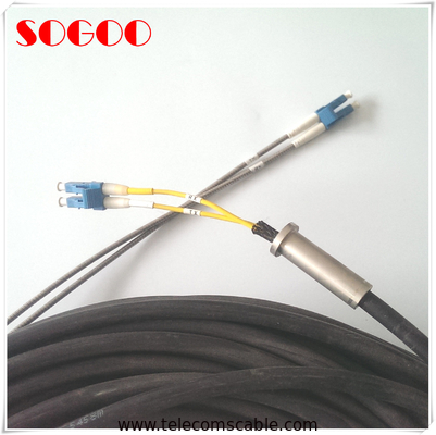 Outdoor Duplex Fiber Opitc Patch Cord PDLC-DLC Waterproof Single Mode