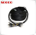 Armored Waterproof Fiber Optic Cable Duplex LC OM3 OM4 LC / UPC For Outdoor