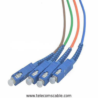 Waterproof Fiber Optic Pigtail Patch Cord 5.0mm Diameter With SC UPC Connector