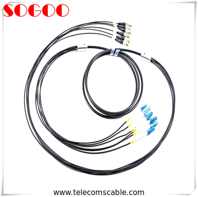 G657A1 Multimode Armored Outdoor Fiber Patch Cable 4 6 8 12 Core High Tensile