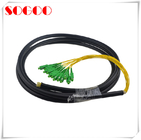 5.0mm Diameter Outdoor Fiber Patch Cable Armored Fiber Optic Cable Black Color