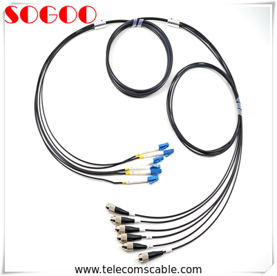 G657A1 Multimode Armored Outdoor Fiber Patch Cable 4 6 8 12 Core High Tensile