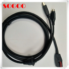 12V PoweredUSB to Y splitter DC5521 plug and USB b male cable