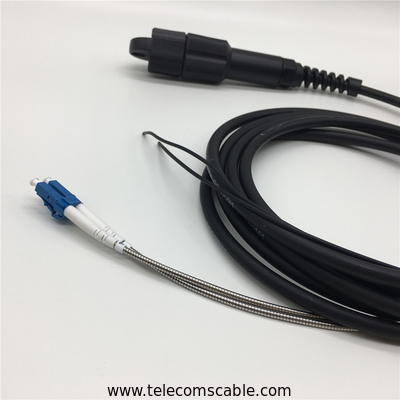 Outdoor Duplex Fiber Opitc Patch Cord PDLC-DLC Waterproof Single Mode