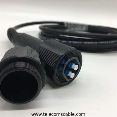 Outdoor Duplex Fiber Opitc Patch Cord PDLC-DLC Waterproof Single Mode