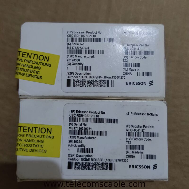 Original Ericsson RDH10270/1L10 and RDH10270/2L10 Paired Single Fiber Optical Module