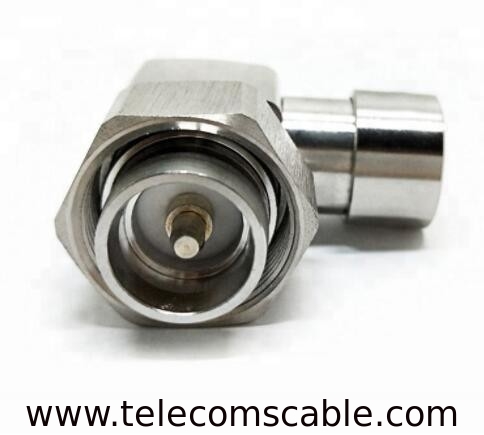 1/2 Feeder Cable Connector 4.3/10 L20 Mini Din Male Plug Right Angle Type
