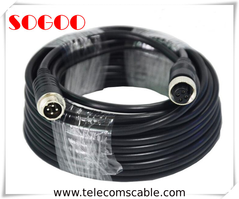 3 Pin 4 Core Telecom Cable Assemblies Waterproof Aviation Plug Connector
