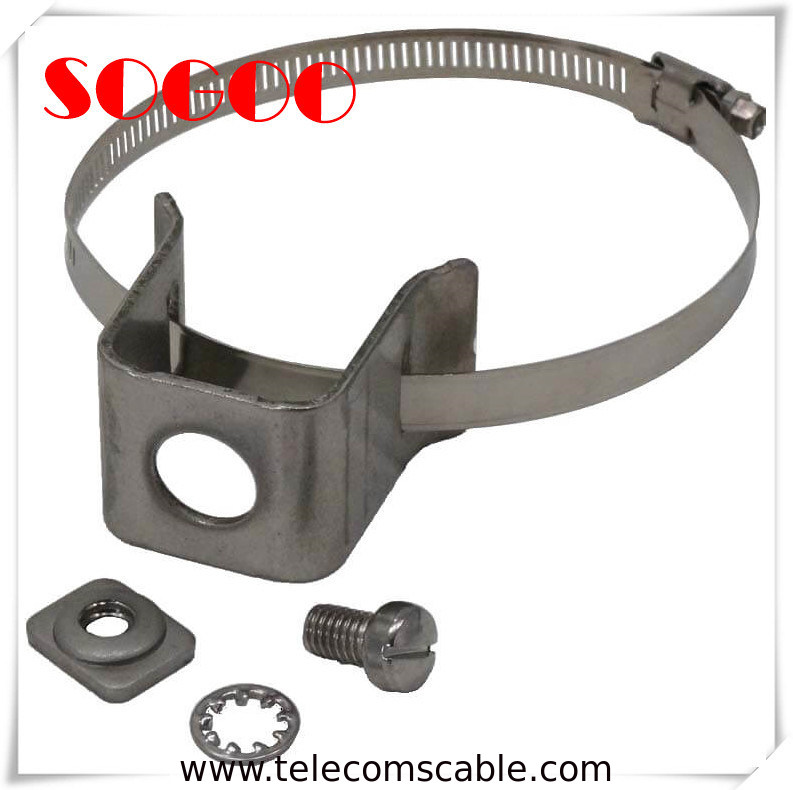 Double Hole Type Coax Cable Standoff Brackets / Standoff Clamp Sus304