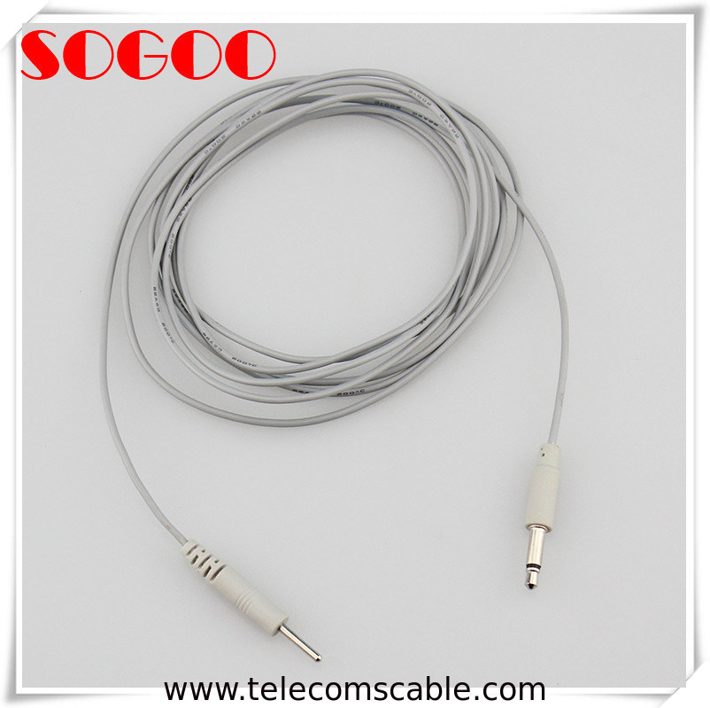 Medical Devices Electrode Lead Cable TENS / EMS Cable With High Integrity