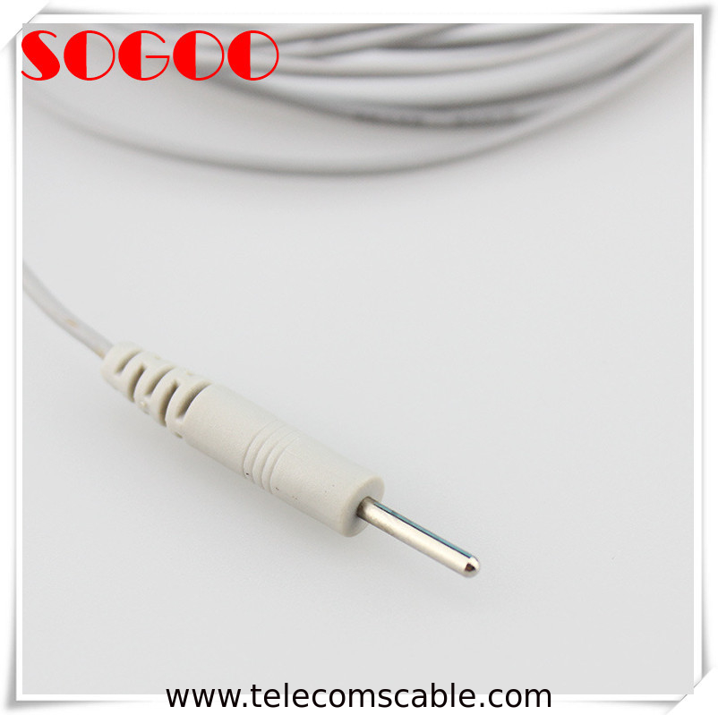 Medical Devices Electrode Lead Cable TENS / EMS Cable With High Integrity