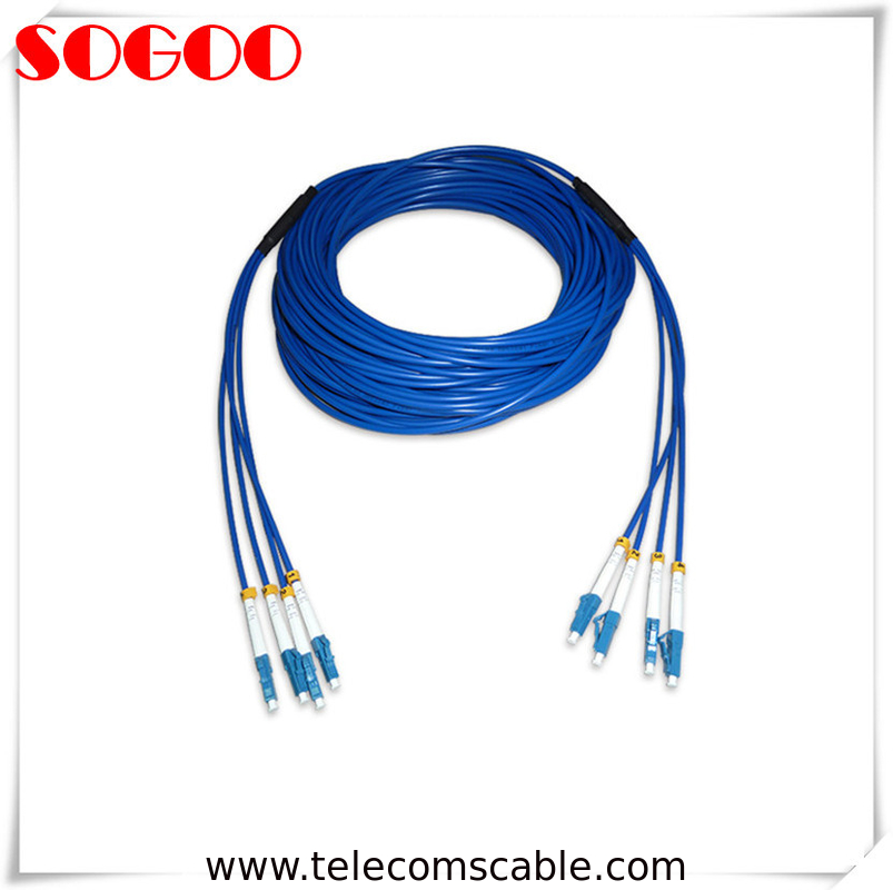 Indoor Armoured Fiber Patch Cord Jumper Lc/Upc - Lc/Upc Armored 2 Core Lszh
