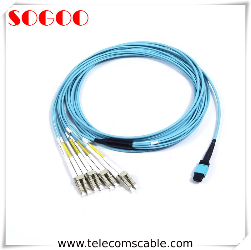MPO - LC Om3 8 Core 40G Fiber Breakout Cable