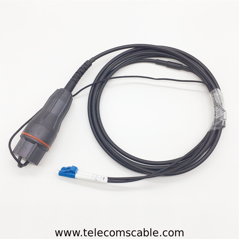 FTTA Waterproof Fullaxs Duplex LC CPRI Armored Fiber Cable