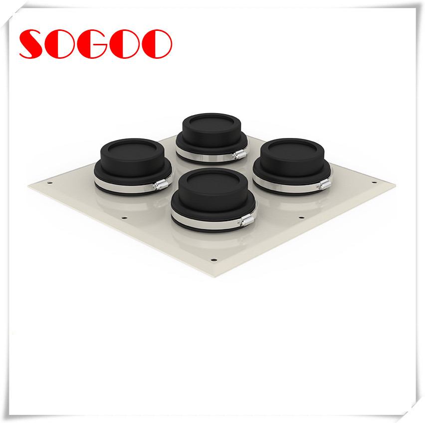 EPDM Rubber 4" Cable Entry Boots IP65 Stainless Steel Seal One Piece Design