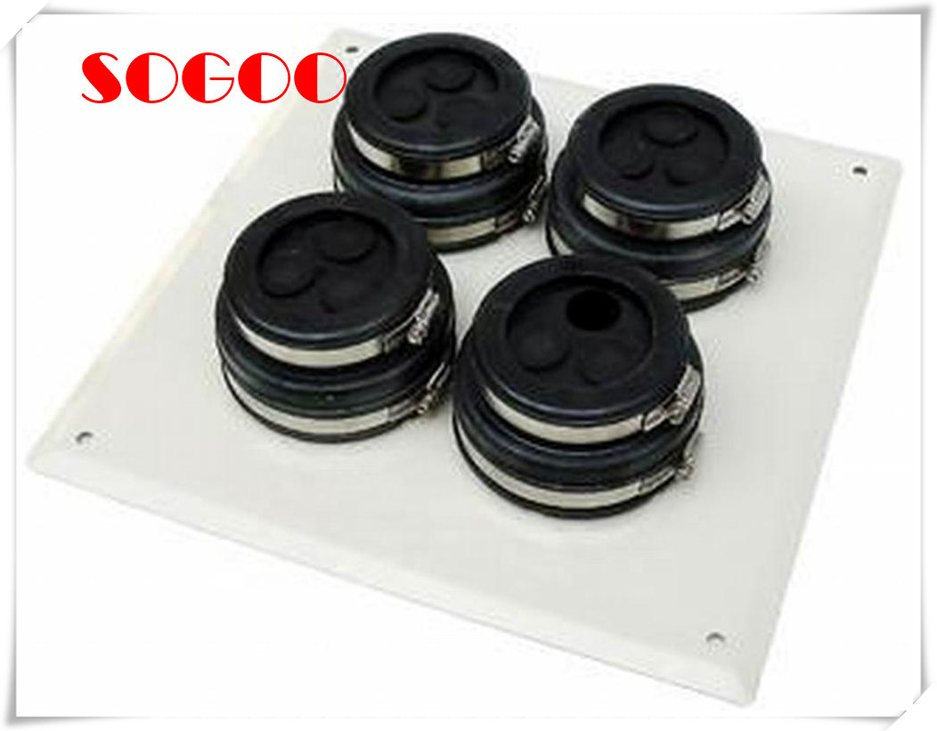 400 500mm 6 Holes Cable Entry Boots Aluminum Feeder Window